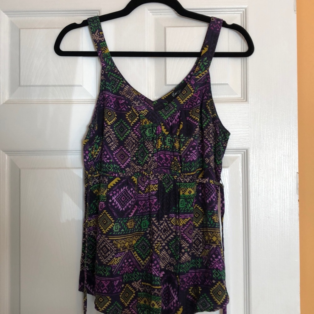 Aztec Patterned Tank Top